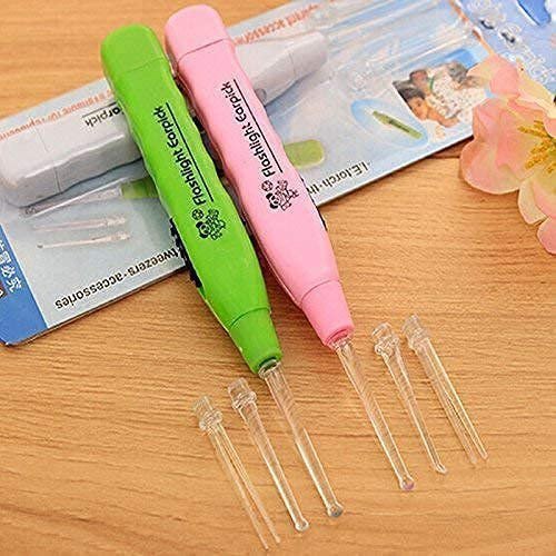 SmartGadgets Ear wax Remover with LED Flashlight Ear pick for Ear wax remover and cleaner, Ear cleaning tools for kids and adults (Pack of-2)