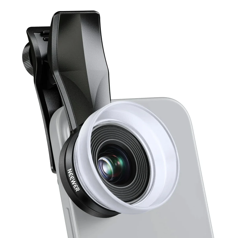 NEEWER PRO 10X Macro Lens with 17mm Thread Phone Lens Clip & Diffuser For Smartphone (LS-28)