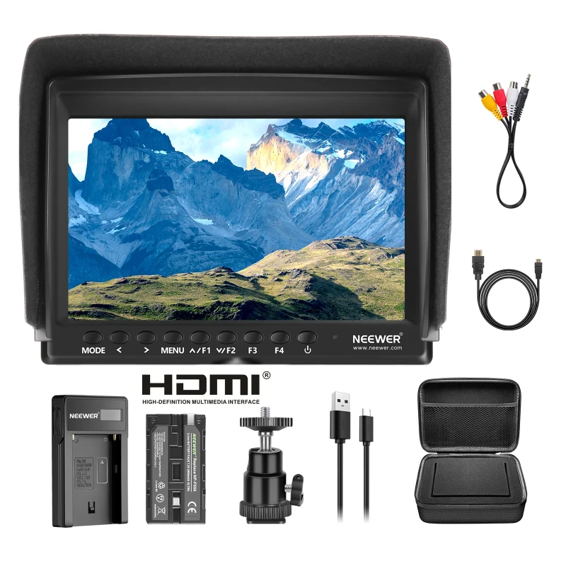 7 Inch HD Camera Field Monitor Kit With Case (F100)