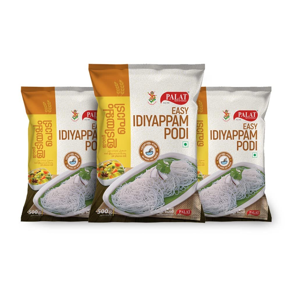 Palat Easy Idiyappam Podi| Rice Flour| Idiyappam Powder| 500 gm Pack of 3