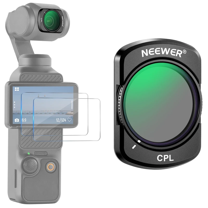 NEEWER Magnetic CPL Filter For DJI Osmo Pocket 3 (FL-76)