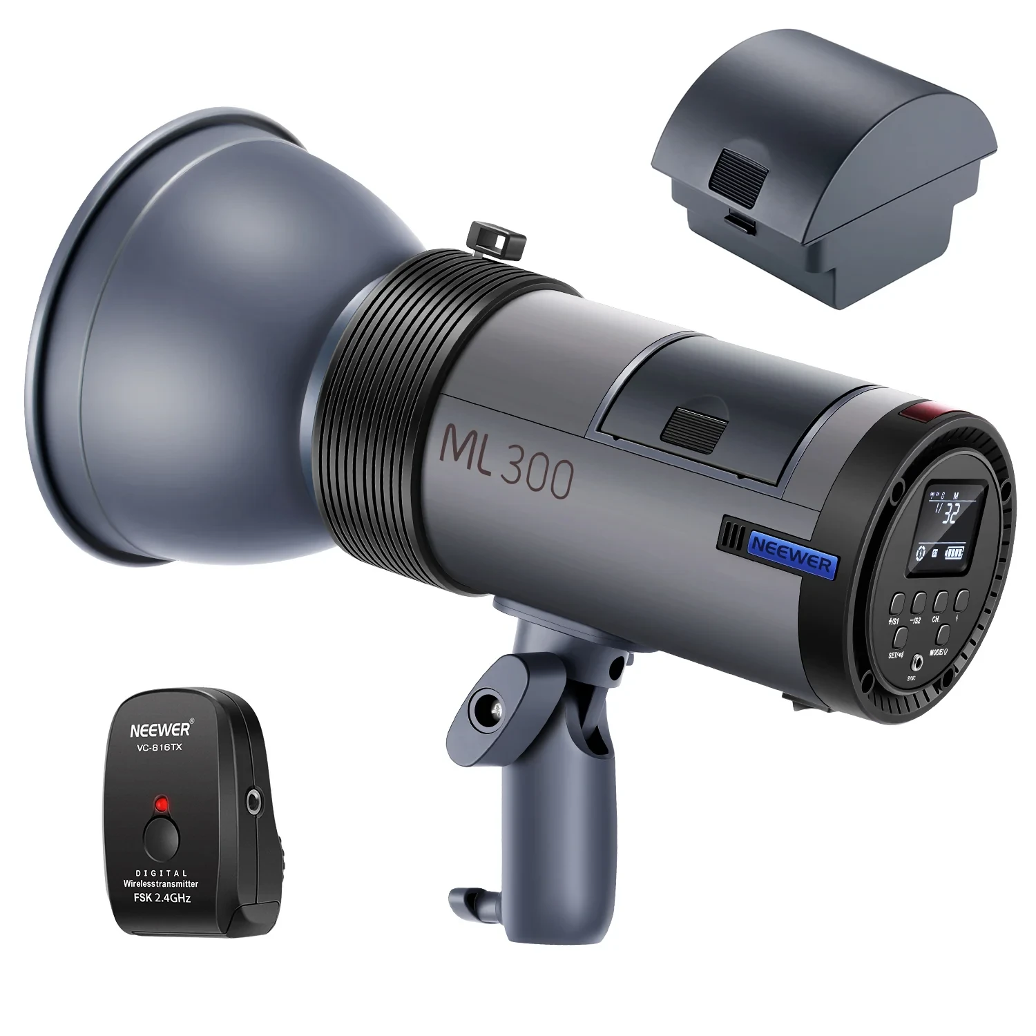 300W GN60 Outdoor Studio Flash Kit (ML300)