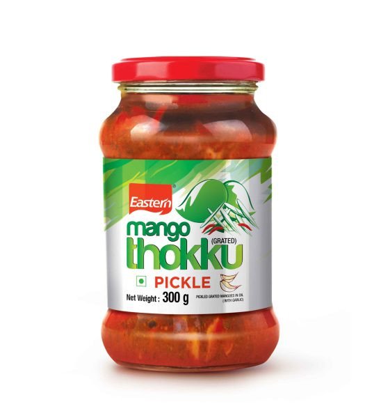 Kerala Eastern Spicy & Tasty Mango Thokku Pickle With Garlic - 300g Bottle | Mango Grated Achar (Delivery 24 hours in Hyderabad)