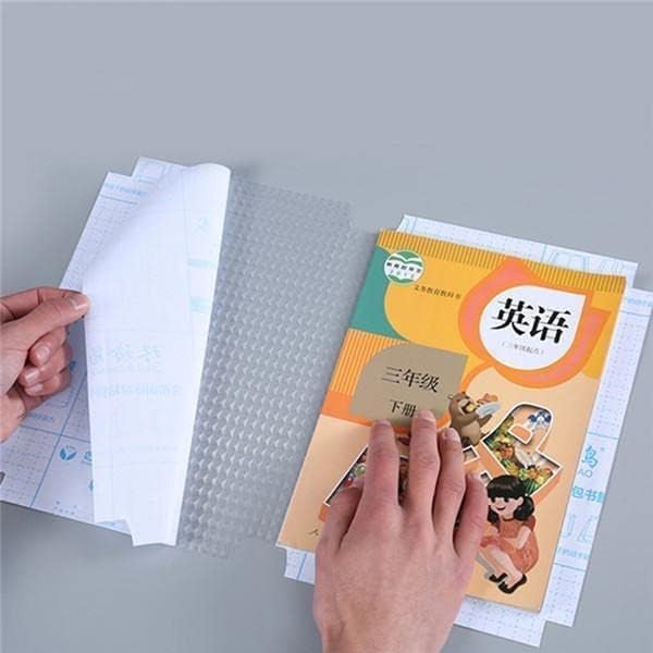 SmartGadgets Transparent Paper Sticker Book Cover Film Book Binding Cover [30 Pcs- 3 Different Sizes -10 Each] Waterproof Self-Adhesive Book Cover for Office School Textbook Protective Case