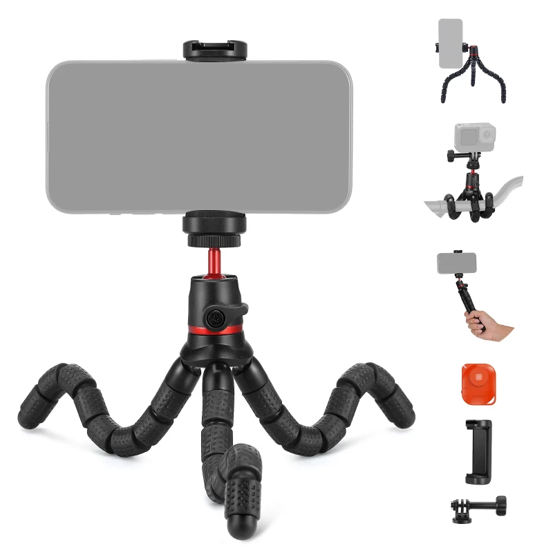 NEEWER Mini Flexible Phone Tripod with Remote (T72)