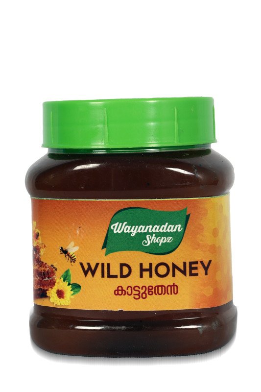 Kerala Wayanadan Shopz Natural & Organic Pure Wild Honey (കാട്ടുതേൻ) - 250 gm | Kerala Original Wild Honey | Kattuthen