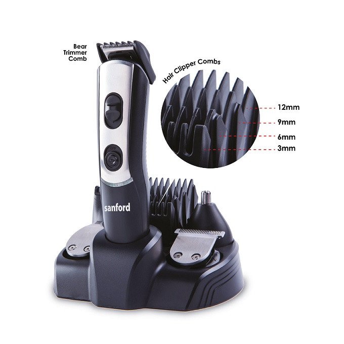 Sanford 10 In 1 Grooming Kit 3 Watts Cordless Rechargeable Hair Clipper For Men | Trimmer | Hair Trimmer