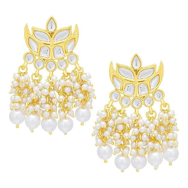 Stylish Gold Plated Drop Earring For Women (E103191)