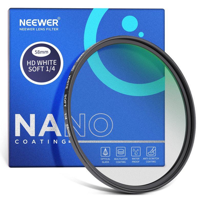 NEEWER Soft White Diffusion 1/4 Filter