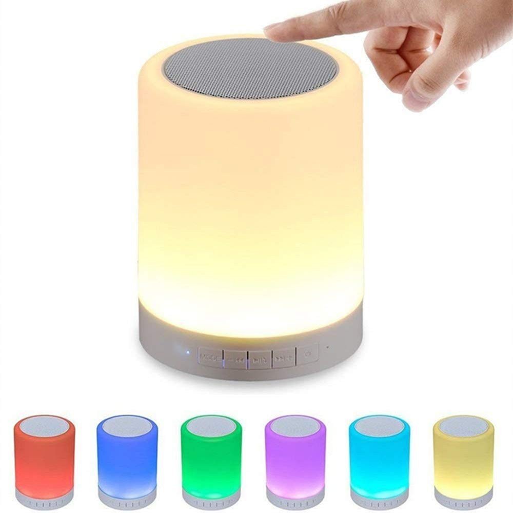 OUD® LED Touch Lamp Bluetooth Speaker, Wireless Speaker Light, USB Rechargeable Portable Speaker