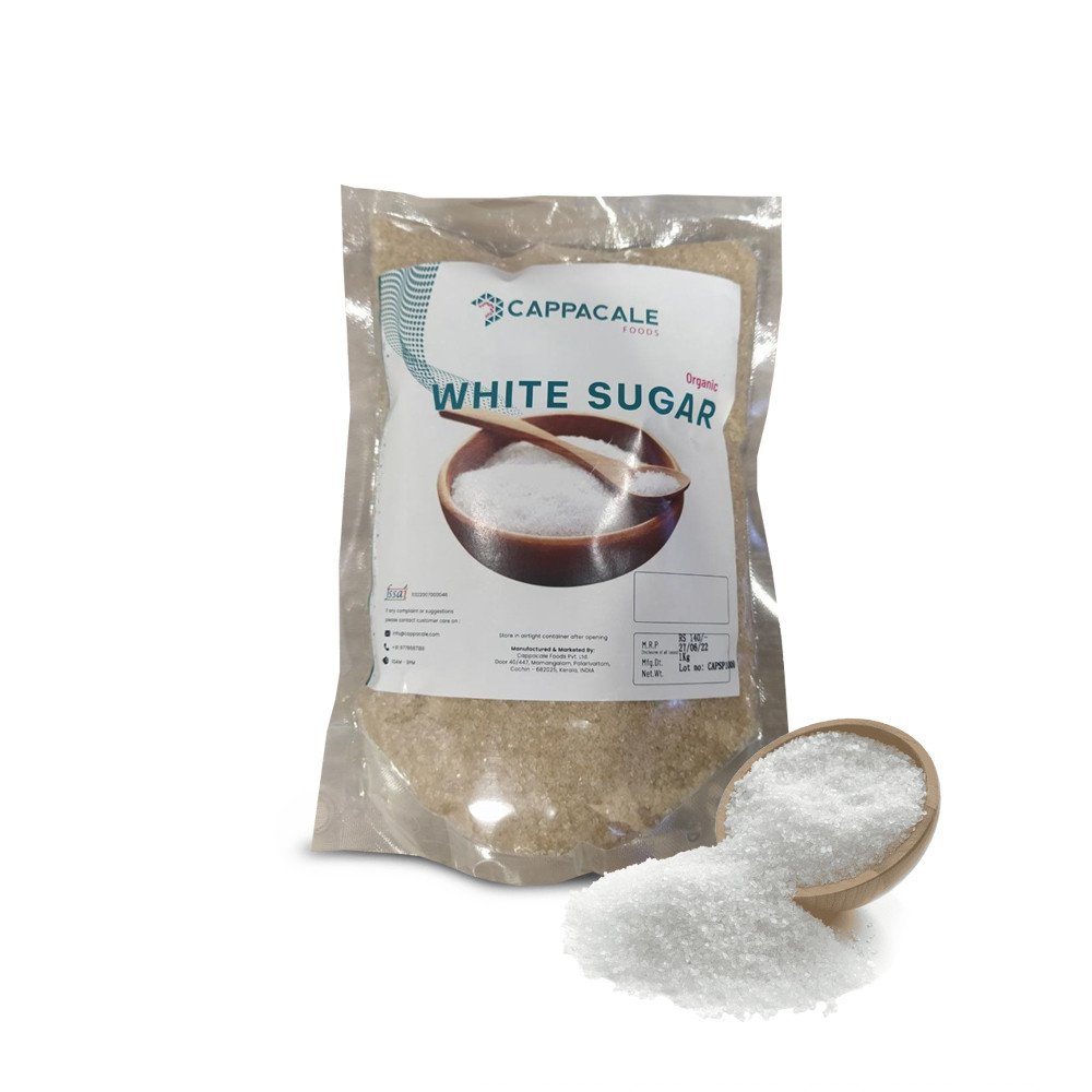 Cappacale White Crystal Sugar 1 Kg | Healty Choice With Rich Taste With Fine Texture