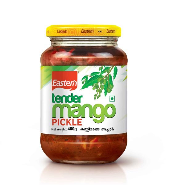 Kerala Eastern Spicy & Tasty Tender Mango Pickle (കണ്ണിമാങ്ങ അച്ചാർ) - 400g Bottle | Kannimanga Achar (Delivery 24 hours in Hyderabad)