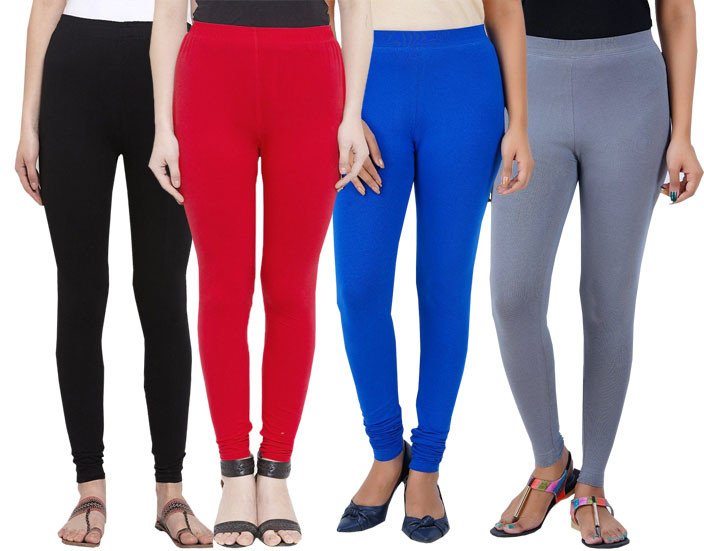 Women's Slim Fit Cotton Ankle Length Leggings Legging for Women Sizes: S =  Small Size for 24-28 inches Waist, L = Regular Size (Free Size)