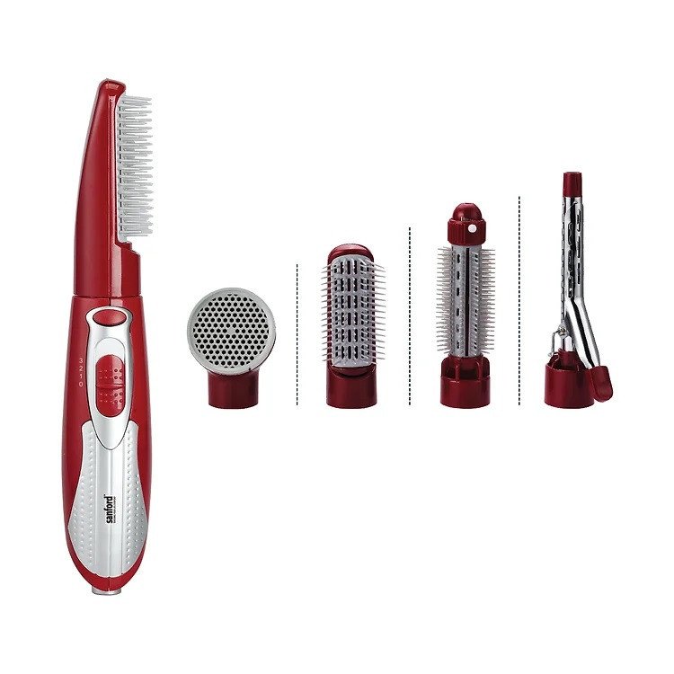 Sanford Corded Electric 800 Watts Hair Styler 5 In 1 - Maroon Colour | SF9753HS BS | Hair Dryer | 3 Speed Controls