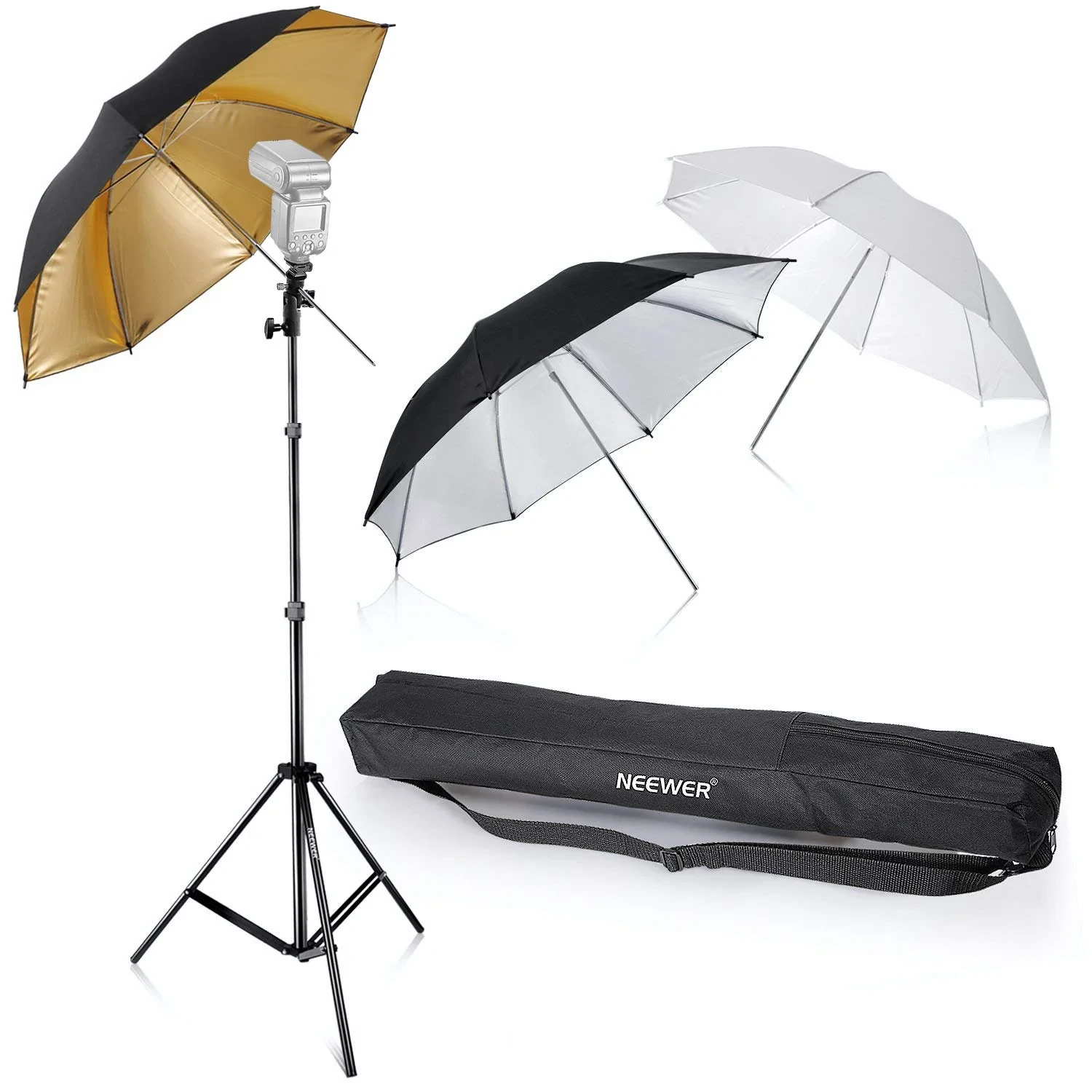 33"/84CM Flash Mount Three Umbrellas Kit for Canon