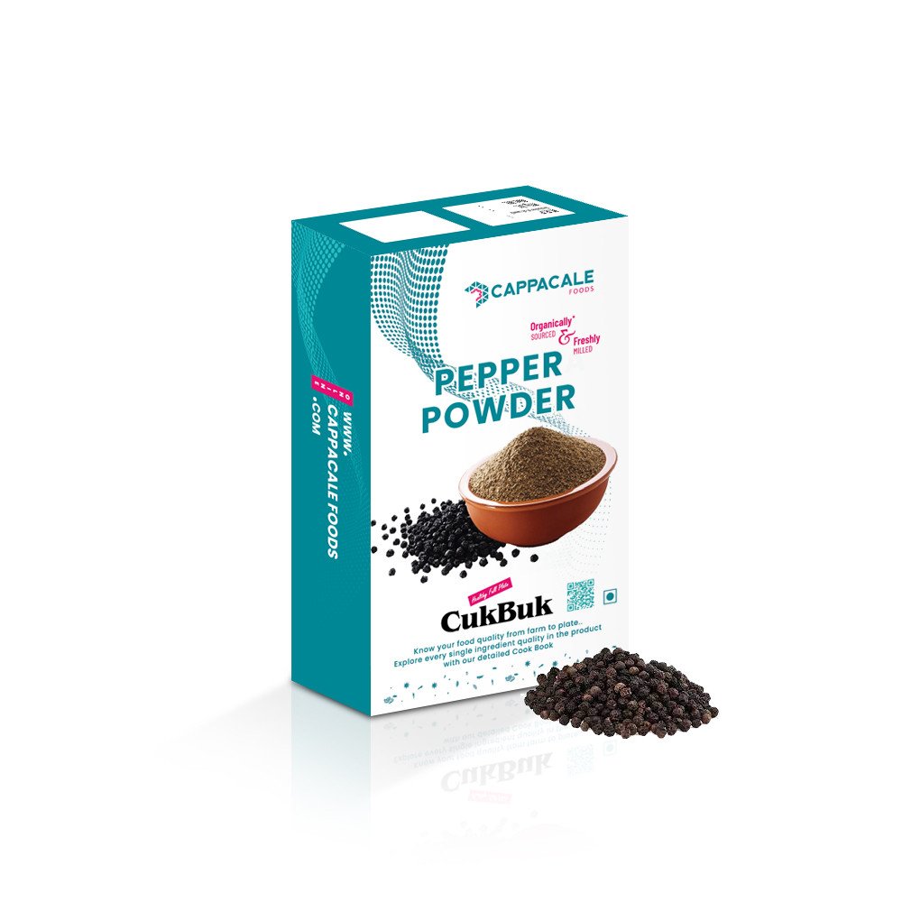 Cappacale Pepper powder | Black Pepper Powder With Zero Added Colour And Flavor -100G