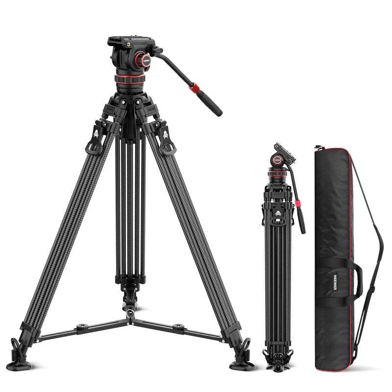 78" Carbon Fiber Video Tripod with Fluid Head (LL36)