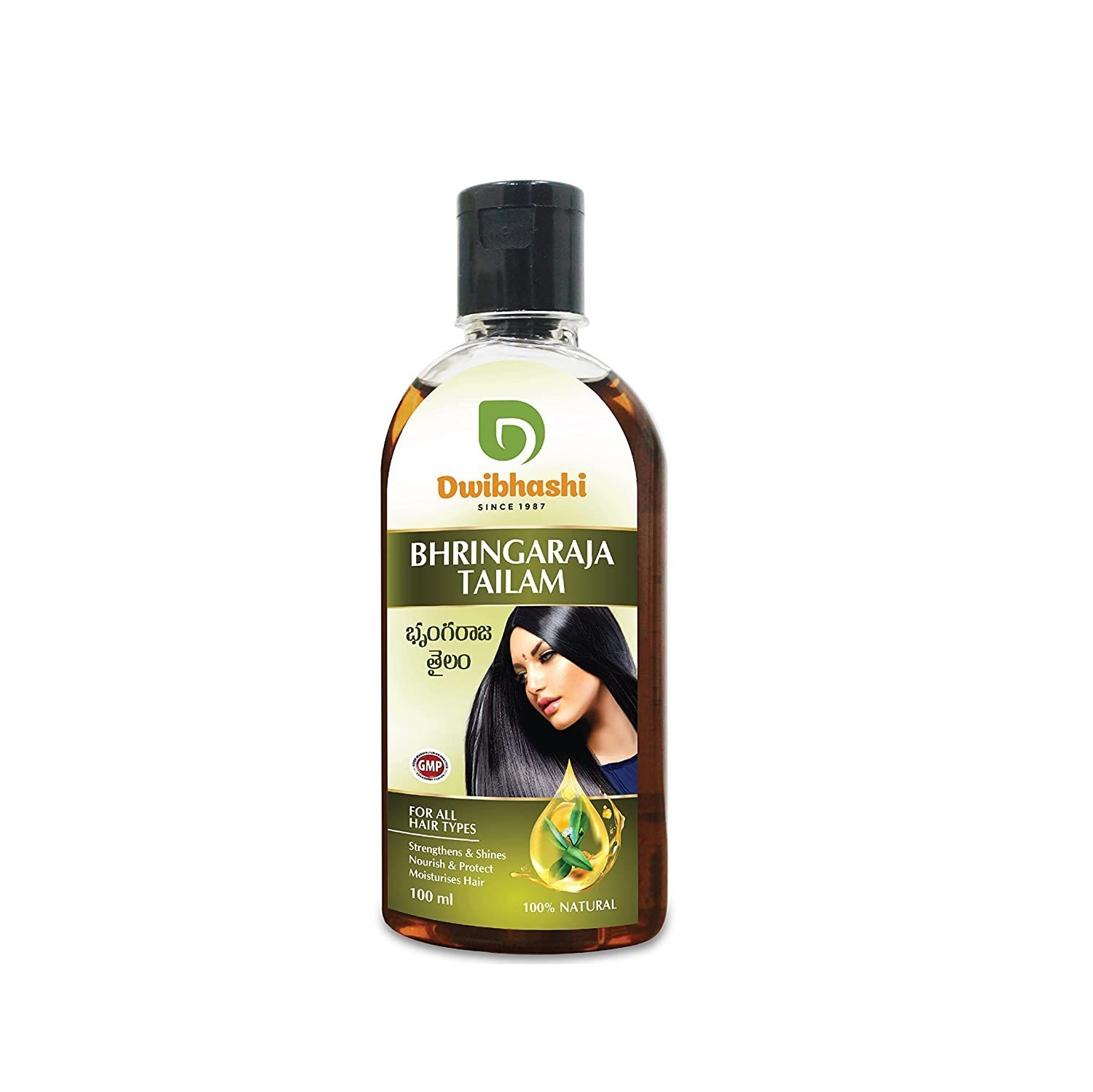 DWIBHASHI BRINGARAJA Tailam, HAIR OIL( 100% ORGANIC, PURE And NATURAL For ALL Type Of  HAIR ) 100ML