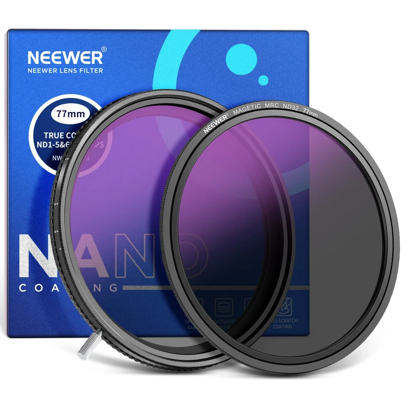 NEEWER ND2-512 (1-9 Stops) HD True Colors Variable ND Filter