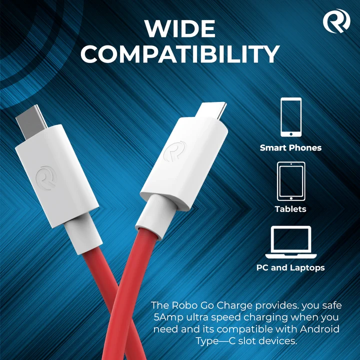 ROBOTEK DC121 Type-C to Type-C Data Cable.