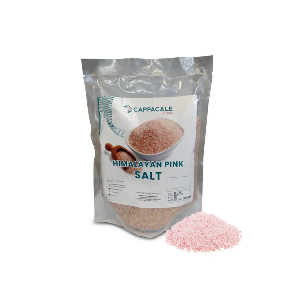 Cappacale Himalayn Pink Salt 1 Kg | Mineral Rich Salt For Healthy Cooking