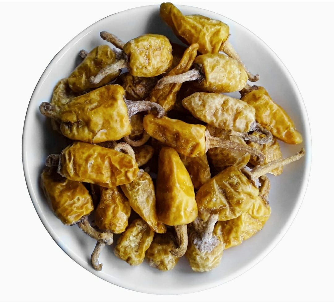Swad of Kerala Natural Organic Sadhya Special Salted Spicy Dried Kondattam Mulaku | Thyru Mulaku | Curd Chillies | Moru Mulaku | Dahi Mirchi | Homemade Kondattam | 500 Gram