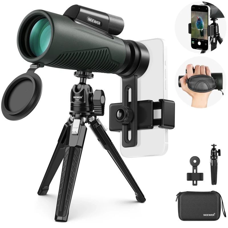 NEEWER 12x50 ED Monocular Telescope Kit