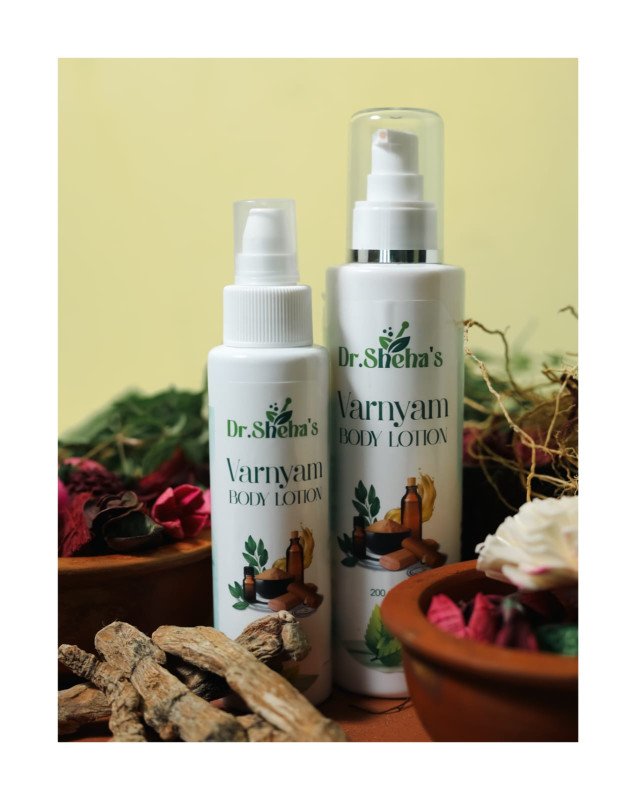 Dr.Sheha's varnyam Lotion Natural Ayurvedic Lotion For Dry And Tanned Skin 100GM