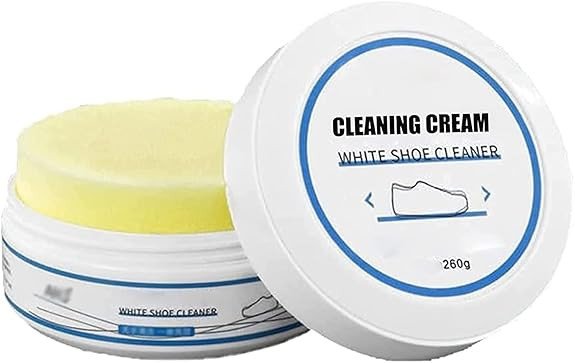 SmartGadgets Shoe Cleaner Cream with Sponge, White Shoe Cleaner Stain Remover, Shoe Polish Whitening Cream Cleaning Kit for Sneaker Cleaner