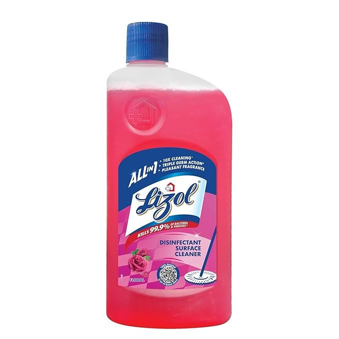 Lizol - Floral, Disinfectant Surface & Floor Cleaner Liquid - 1 Litre | Suitable for All Floor Cleaner Mops | Kills 99.9% Germs