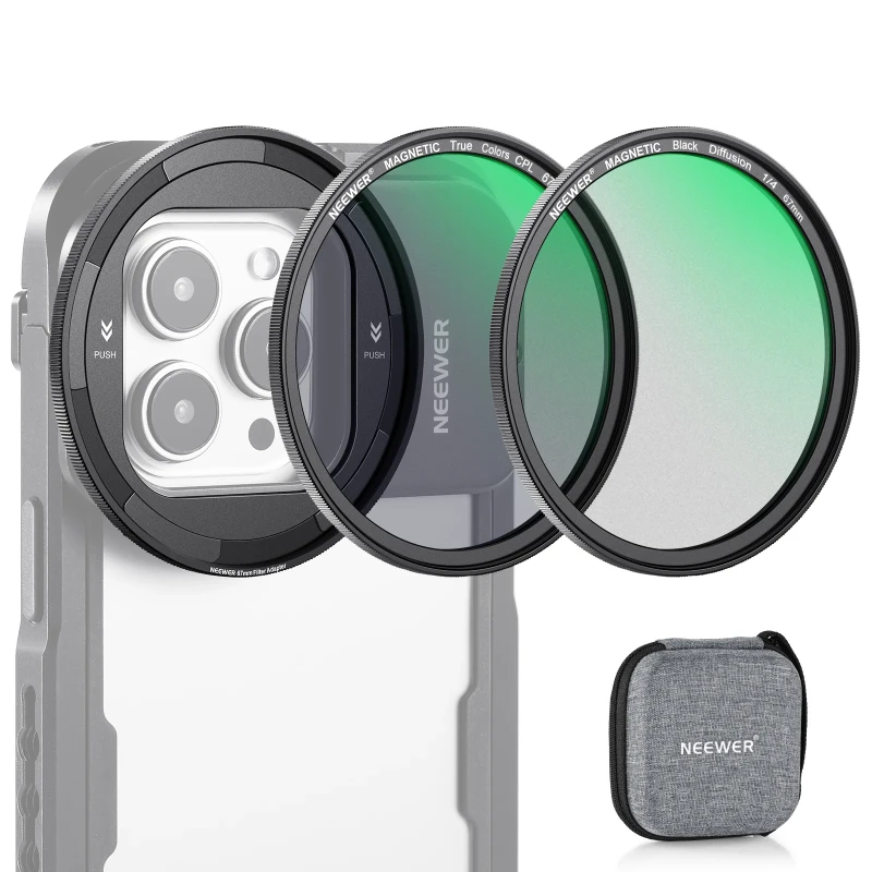 NEEWER 67mm Magnetic Lens Filter Kit For PA023/PA024 Phone Cage (NW SERIES S)