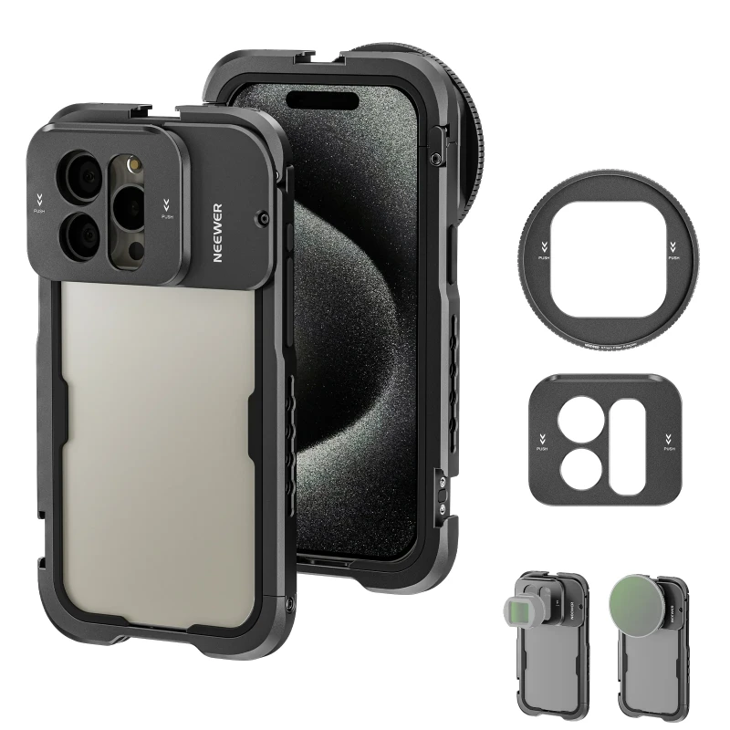 NEEWER Metal Cage For iPhone 15 Pro Max - Basic Kit