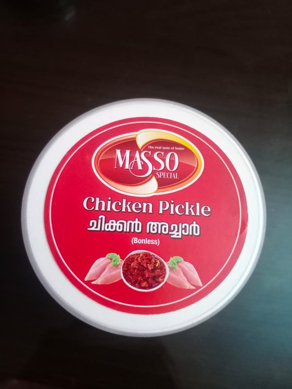 Chicken pickle. Masso The Real Taste Of Kerala Homemade Special Boneless Chicken Pickle (ചിക്കൻ അച്ചാർ) - 200g, 400g | Natural & Organic Homemade Chicken Pickle | Chicken Achar