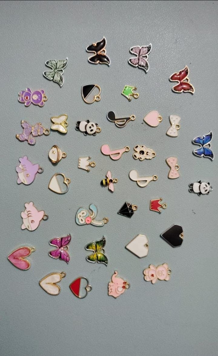 Design Pendant Charms For Key Chain Earring Necklaces Bracelet Diy Crafts And Jewelry Making Accessories-Mix Color Enamel Charms, 20 mixed pcs