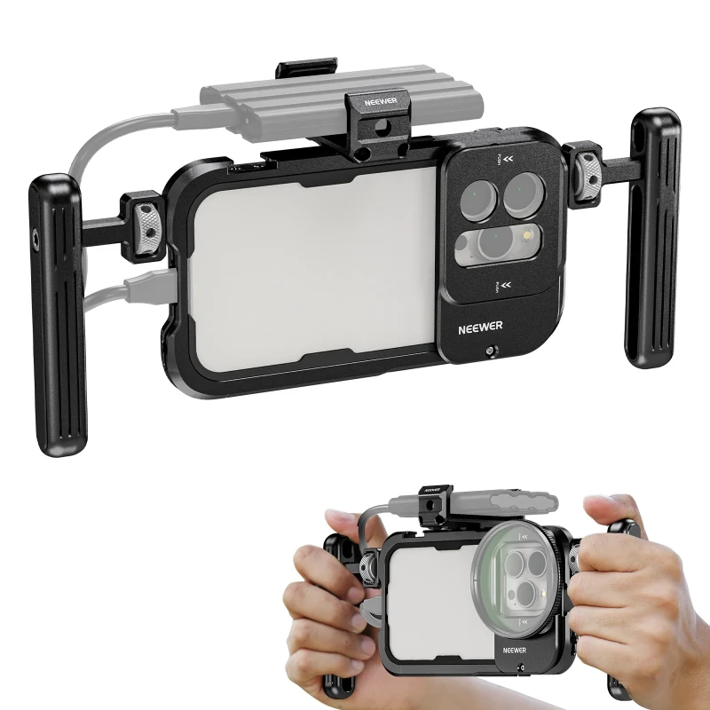 NEEWER Phone Cage Video Rig Kit For iPhone 15 Pro Max (UA051)