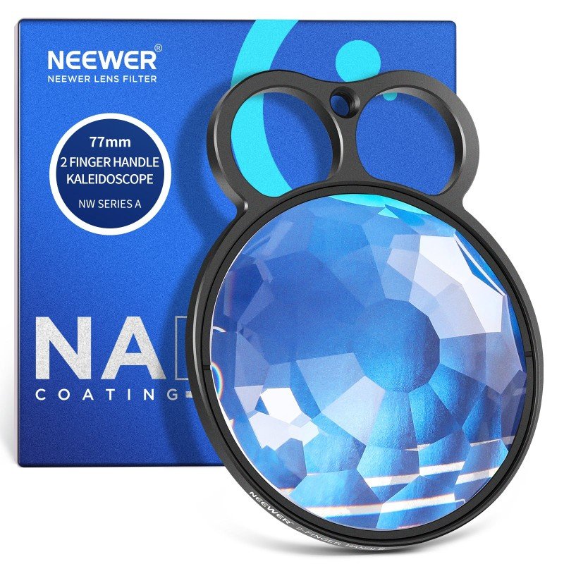 NEEWER 77mm Handheld Kaleidoscope Prism Lens Filter