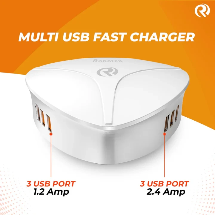 Robotek charger  SC 666 (6 USB Hub)