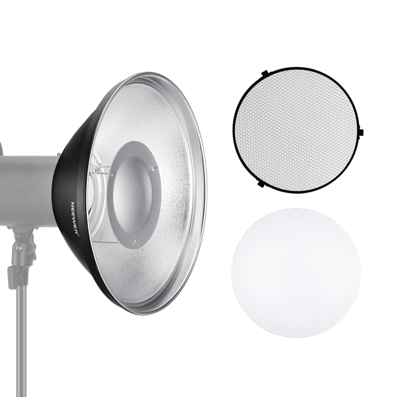 NEEWER Studio Strobe Flash Light Reflector Beauty Dish