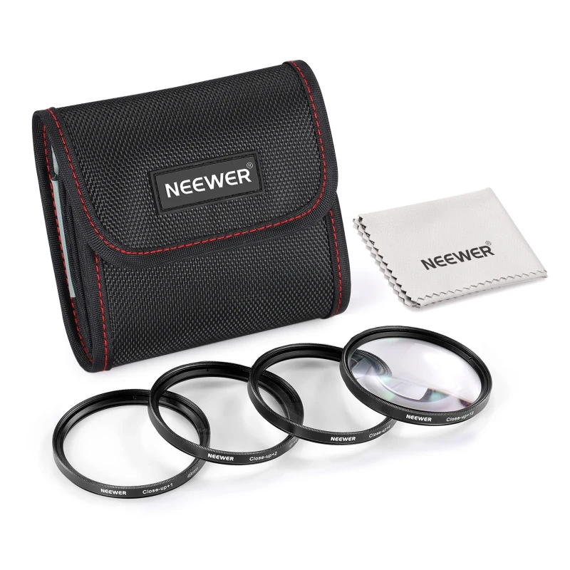 NEEWER Macro Close Up Lens Filter Kit (+1,2,4,10)