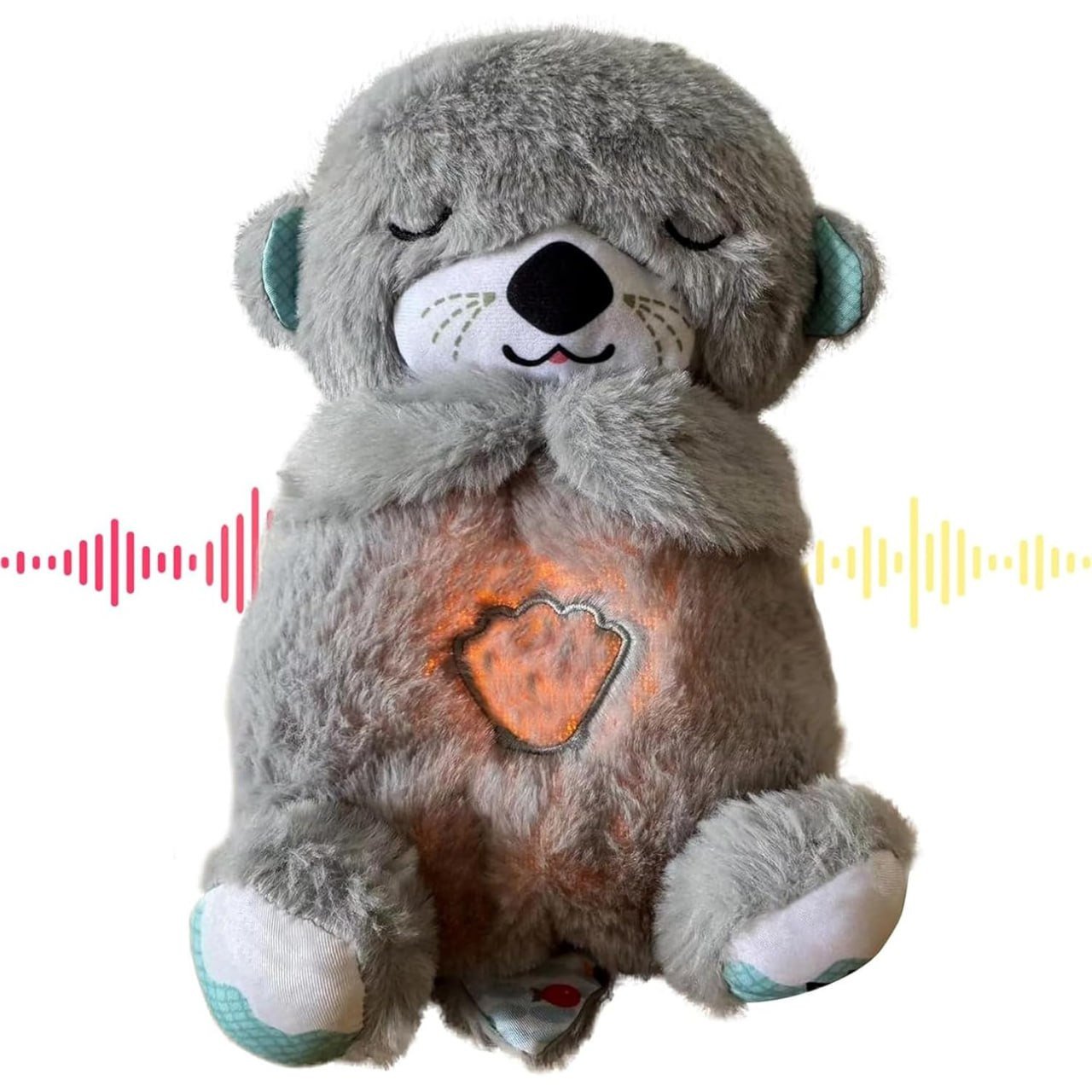 SmartGadgets Baby Plush Toy with Music, Lights & Breathing Motion, Interactive Teddy Bear for Sensory Learning, Soft Stuffed Animal for Newborn Babies, Musical Toy for Kids