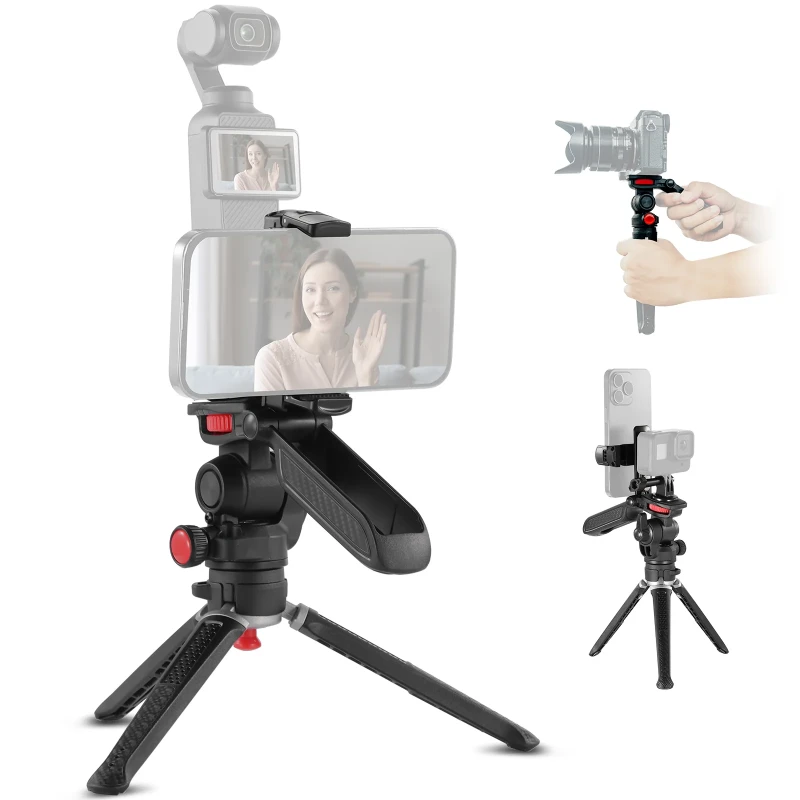 Mini Tripod for Camera and Phone with Handle (TS003)