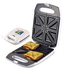 Sanford Sandwich Toaster 4 Slice 1400 Watts  SF5723ST BS | Sandwich Maker | Nonstick Coated Plate | White