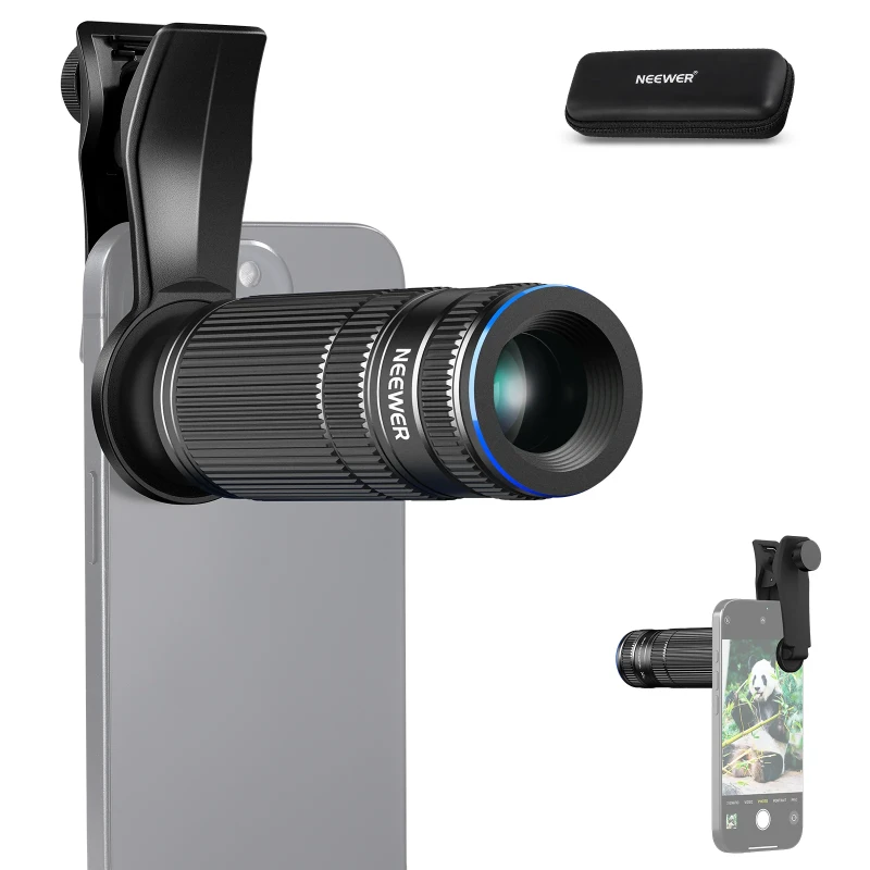 NEEWER PRO 7X Telephoto Lens with 17mm Lens Thread Phone Lens Clip (LS-36)