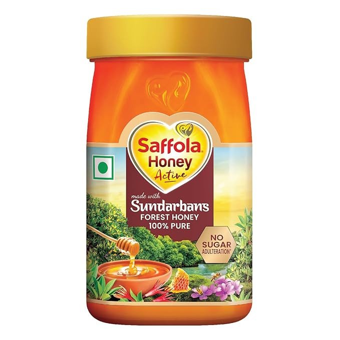 Saffola FITTIFY Gourmet Honey Active, Made with Sundarban Forest Honey, 100% Pure Honey, No sugar adulteration, Natural Immunity booster, 250g