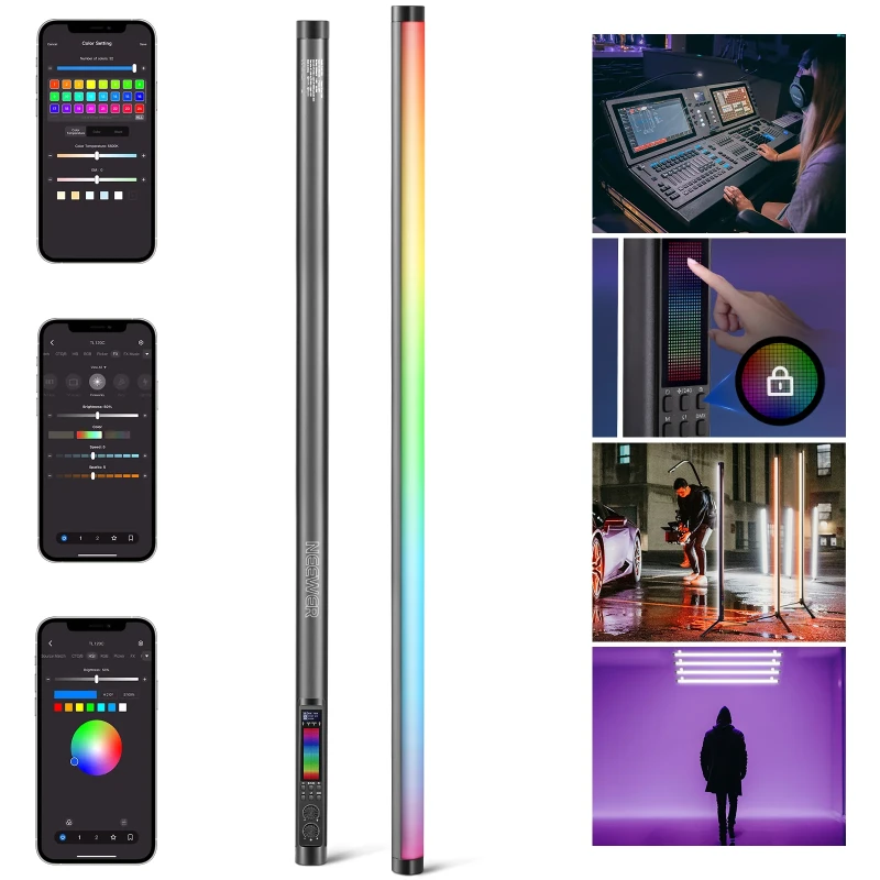 RGB Tube Light with APP/2.4G/DMX Control (TL120C)