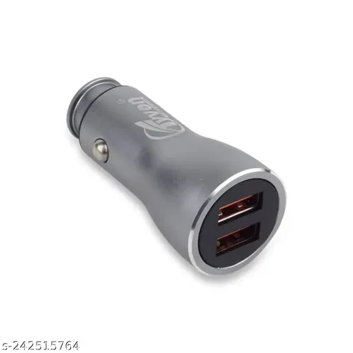 Tyvon 3.4Amp Type-C Dual USB Fast Car Charger, Compatible with C-Type and Micro USB Port