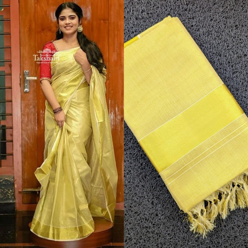 Classy Threads Collectionzz Golden bridal tissue ready to wear saree | Ready to wear saree