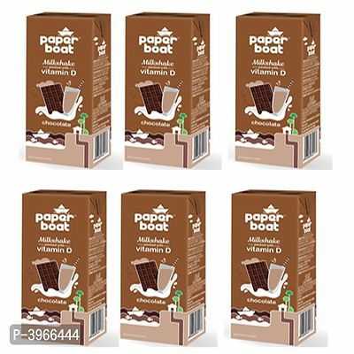 FSS Paper Boat Chocolate Milk Shake Juice 180 ML Pack Of 6