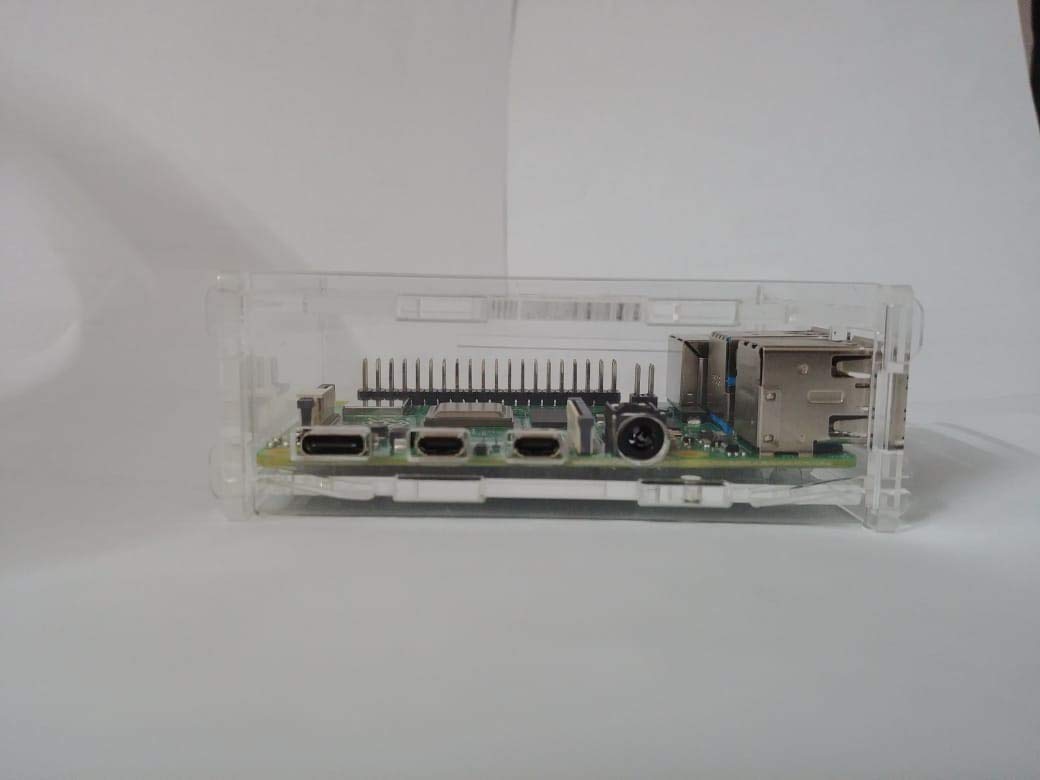 RPI Raspberry pi 4B Acrylic Case with Camera Mounting