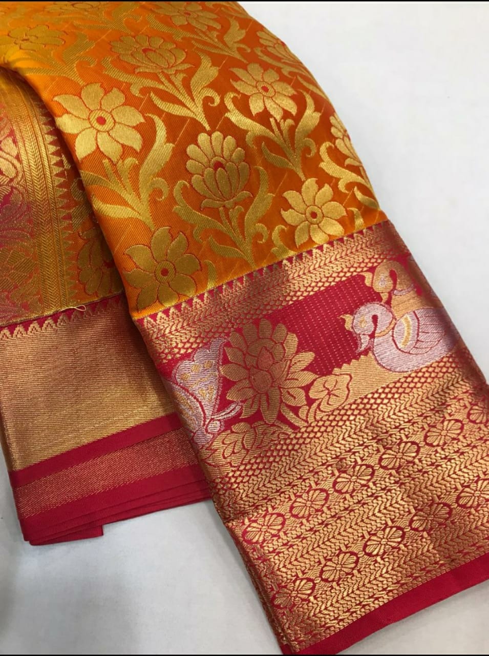 ELC  Korvai semi silk soft textured silk saree